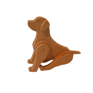 Wooditz model Hond - geverfd zittend