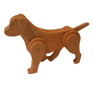 Wooditz model Hond geverfd