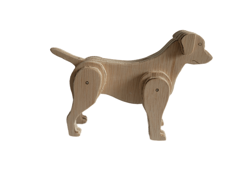 Wooditz model Hond - ongeverfd