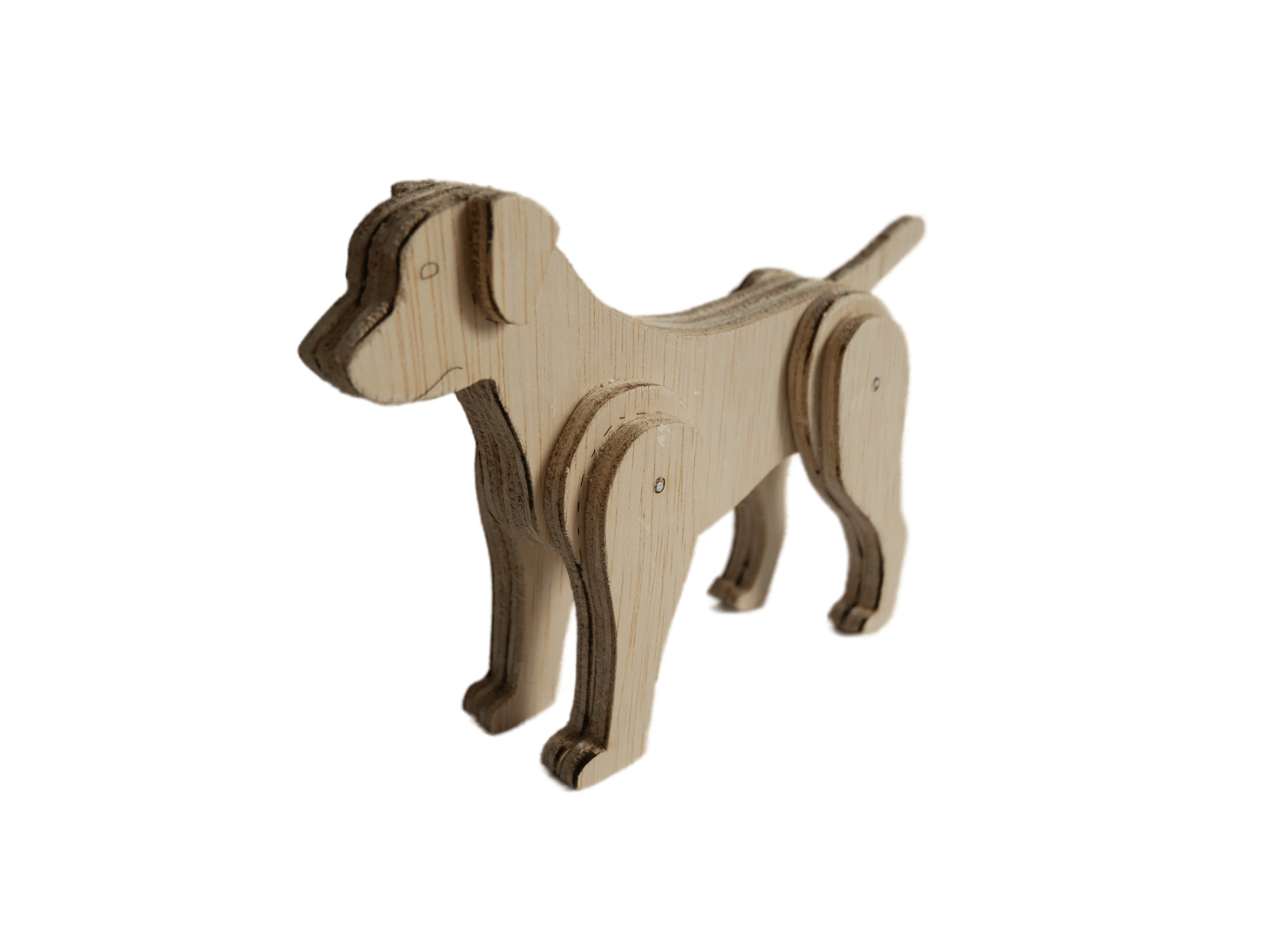 Wooditz model Hond - ongeverfd