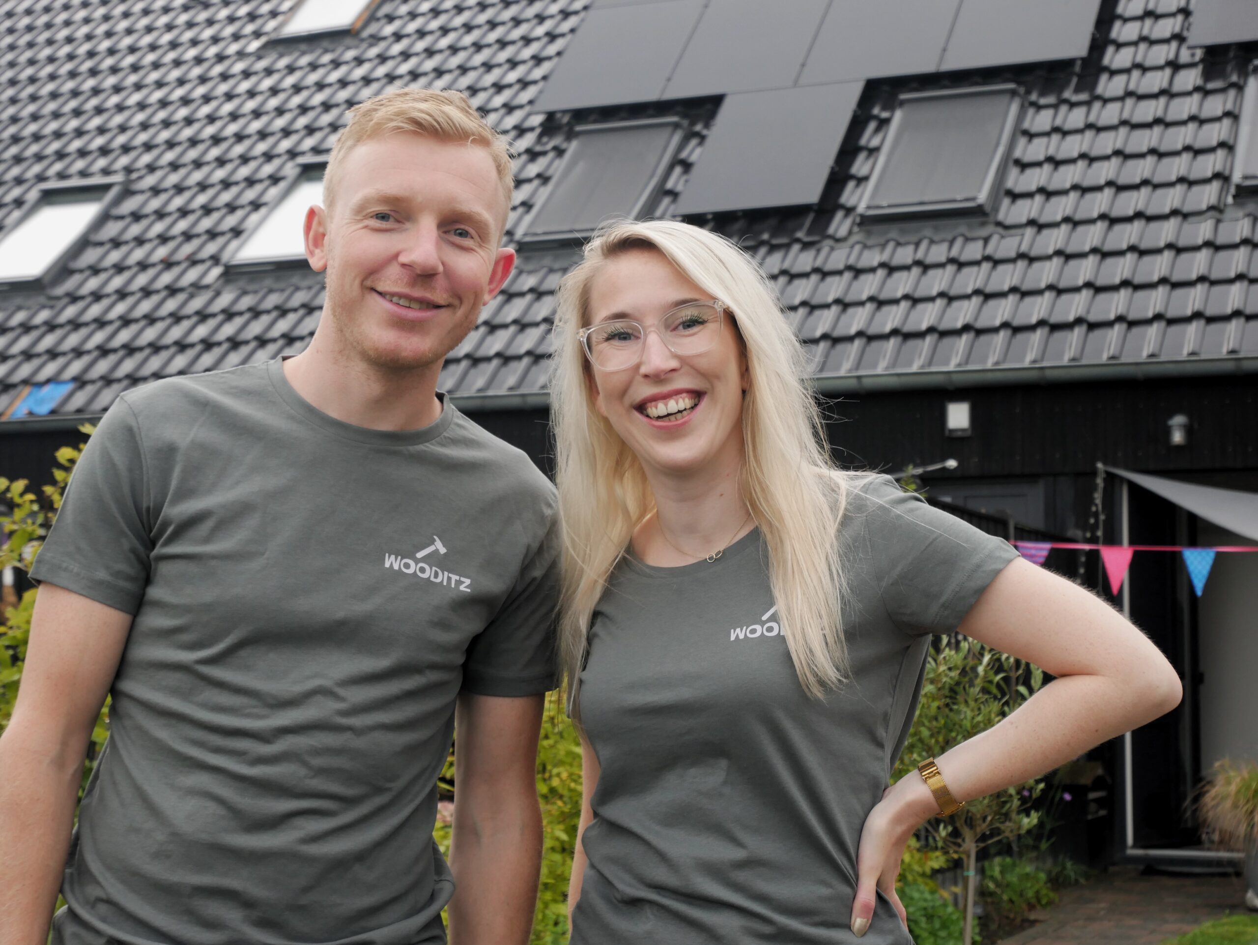 Wij zijn Sarah en Bart, oprichters van Wooditz